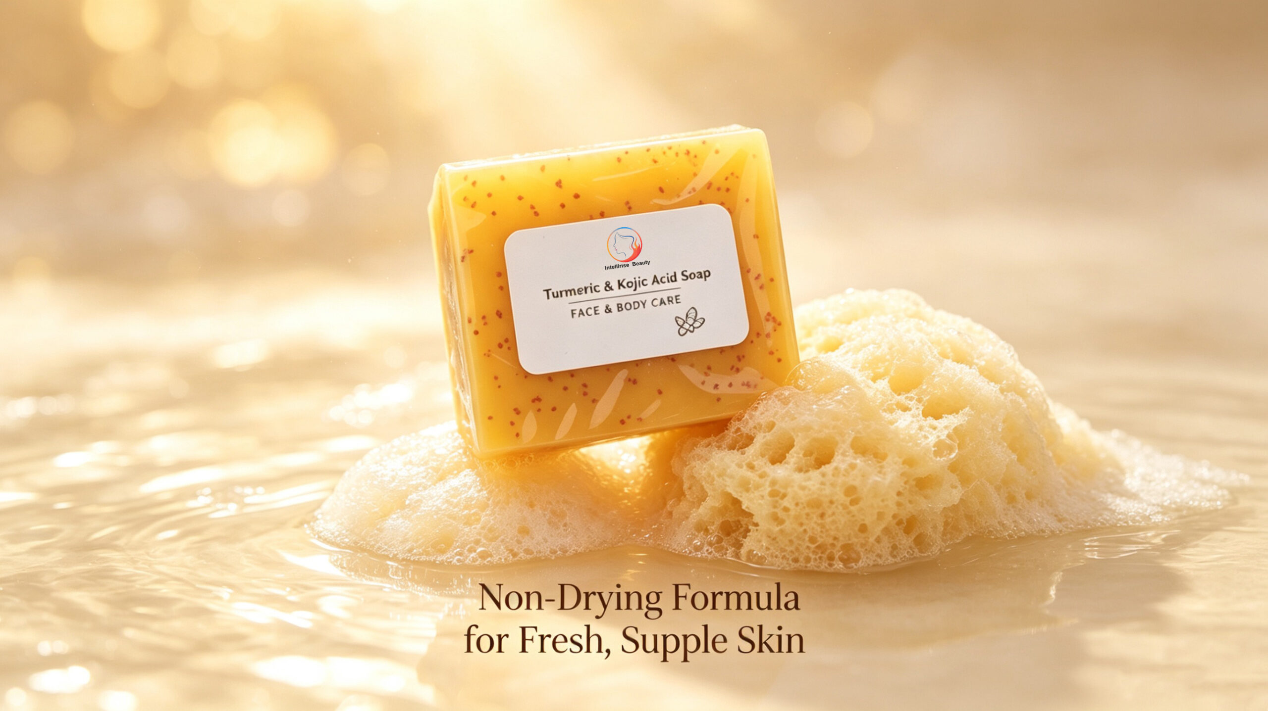 In-stock Handmade Cold Process Turmeric Lemon Kojic Acid Bar Soaps for Bath and Face - Image 2