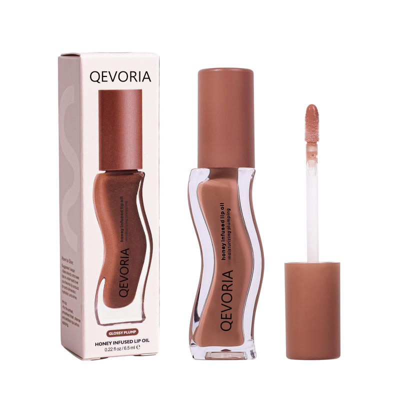 QEVORIA Exclusive Ice Cream Flavor Lip Gloss Lip Glaze Mirror Water Light Not Easy Touch Cup Moisturize Lips